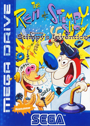 Cover Ren and Stimpy Show, The - Stimpy's Invention for Genesis - Mega Drive